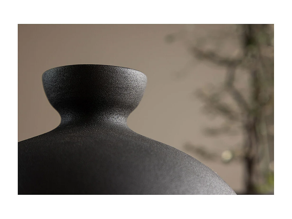 Rellis Vase schwarz.