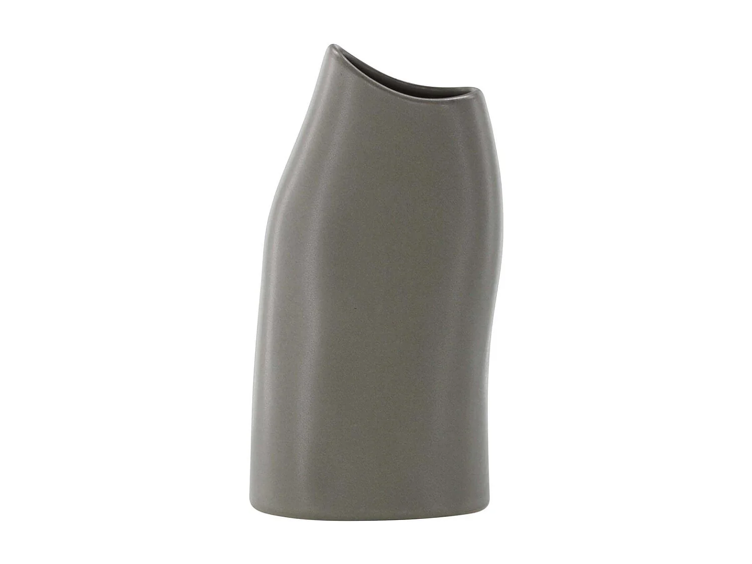 Vase Design "Ernst" 23cm Gris Foncé