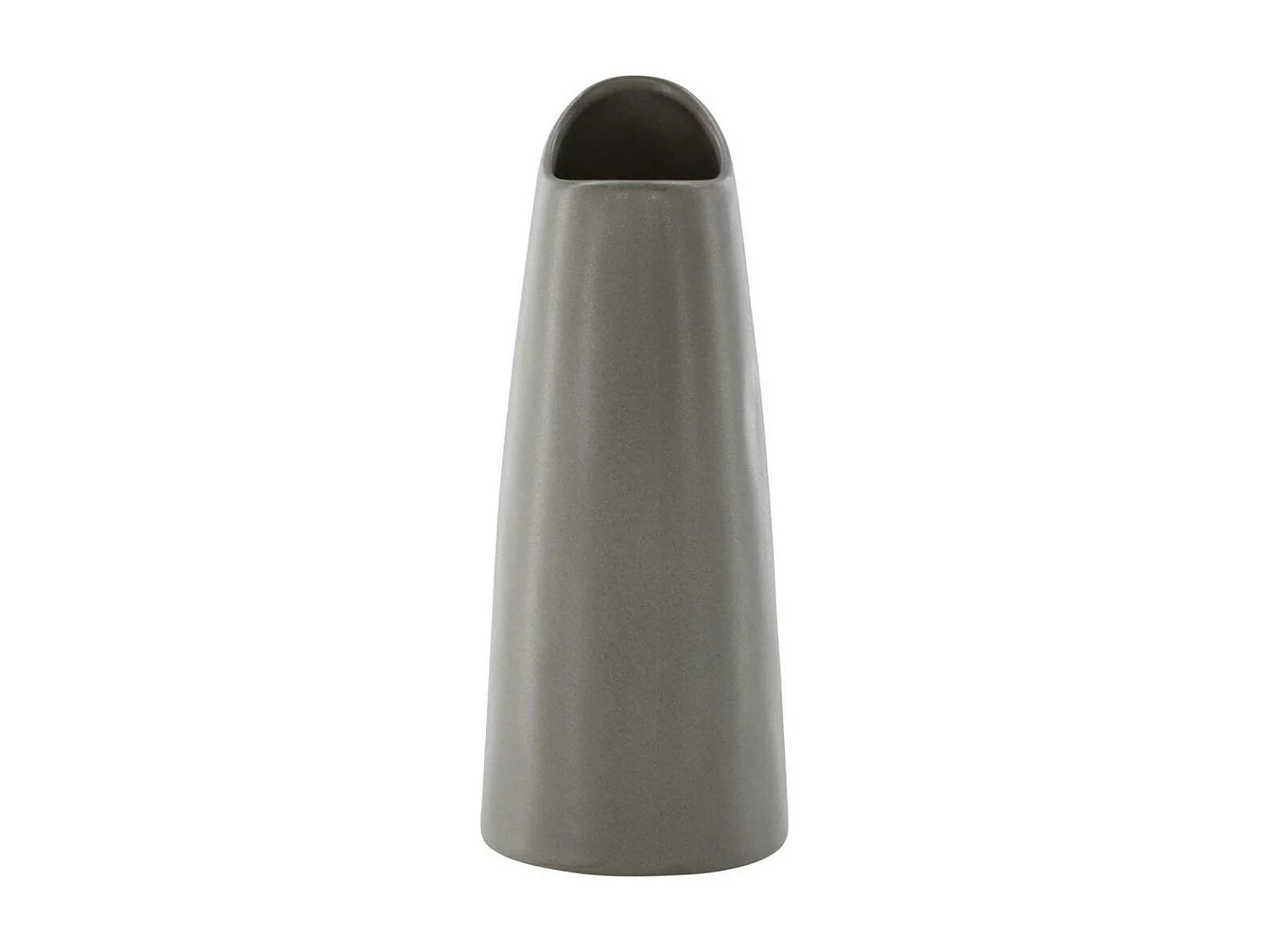 Vase Design "Ernst" 23cm Gris Foncé