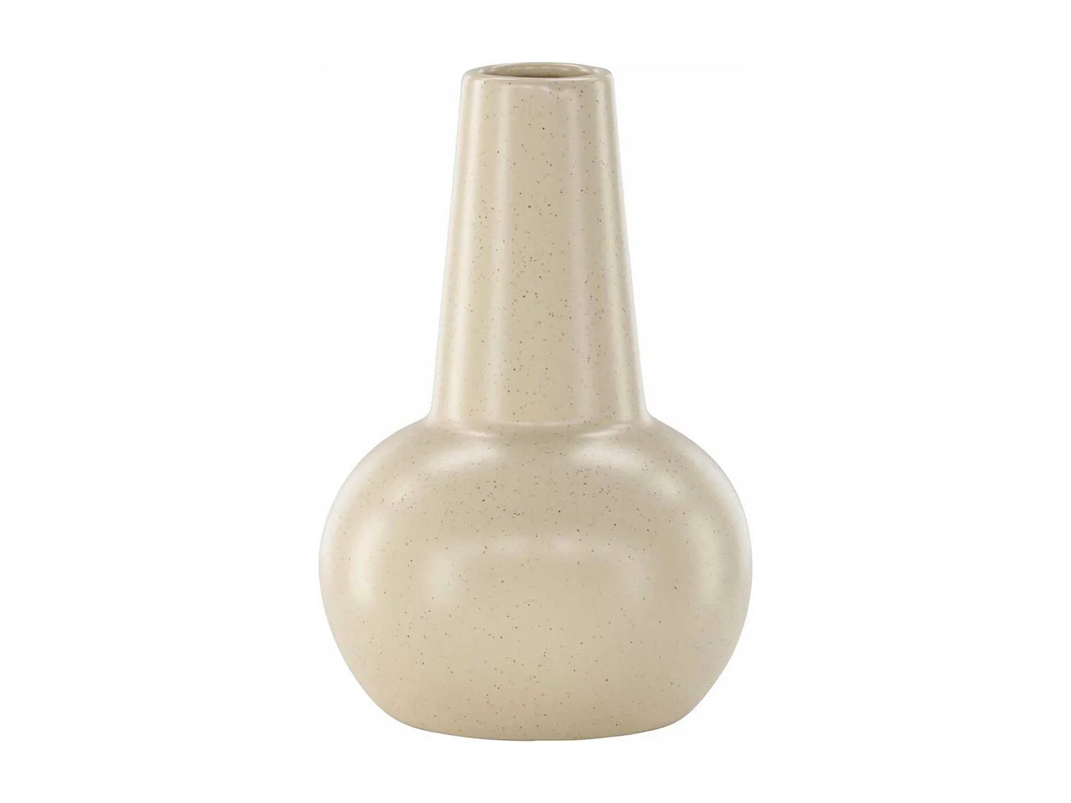 Vase Design en Céramique "Lane" 22cm Beige & Noir