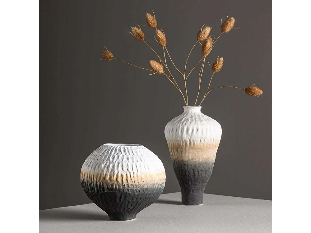 Vase Déco Tricolore "Pane" 21cm Multicolore