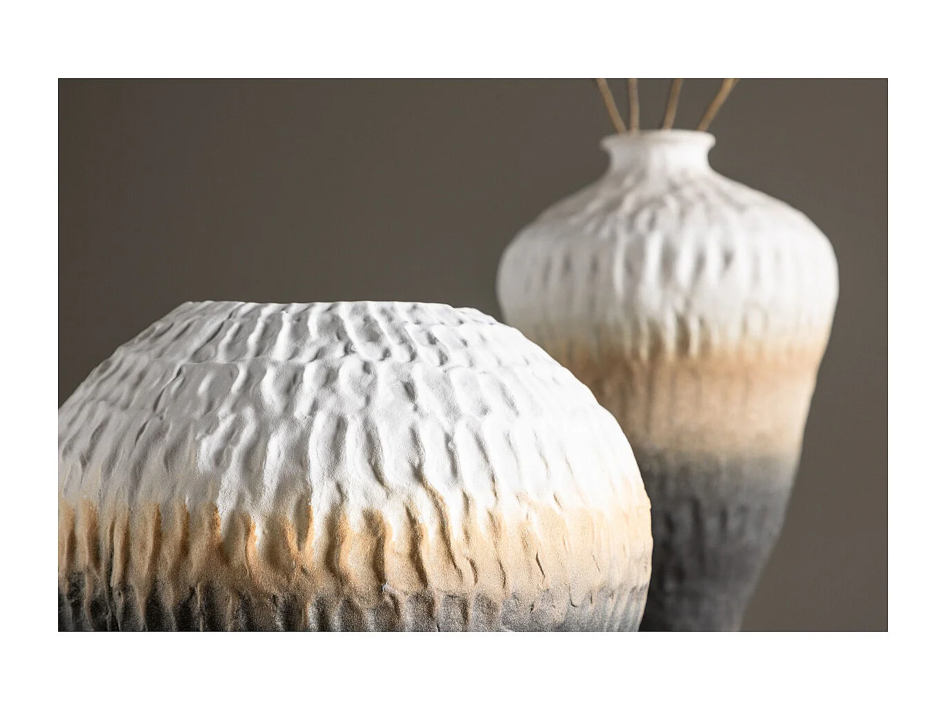 Vase Déco Tricolore "Pane" 21cm Multicolore