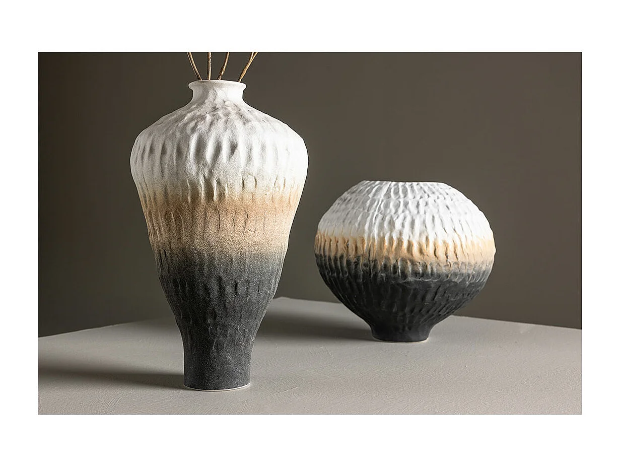 Vase Design Tricolore "Pane" 29cm Multicolore