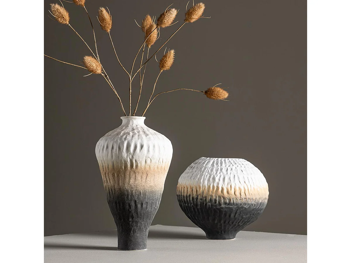 Vase Design Tricolore "Pane" 29cm Multicolore