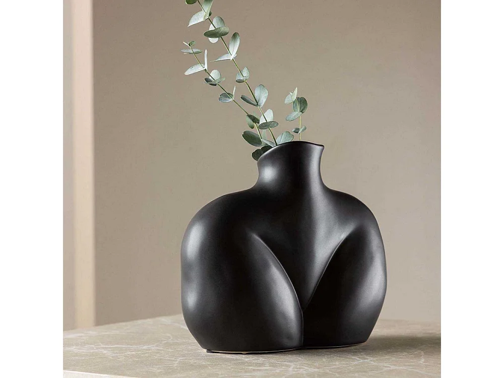 Harvey Vase schwarz.