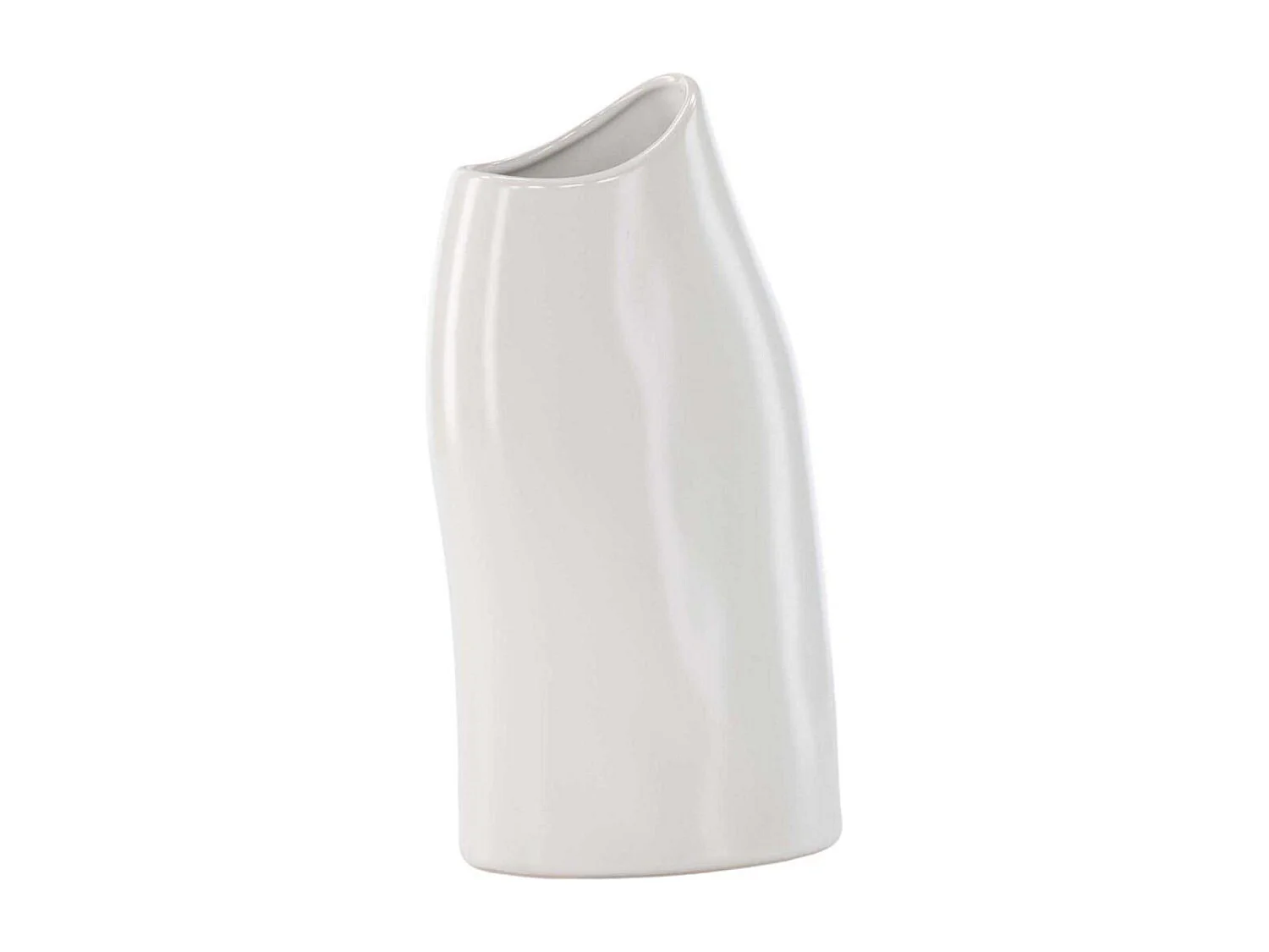 Vase Design "Ernst" 23cm Blanc
