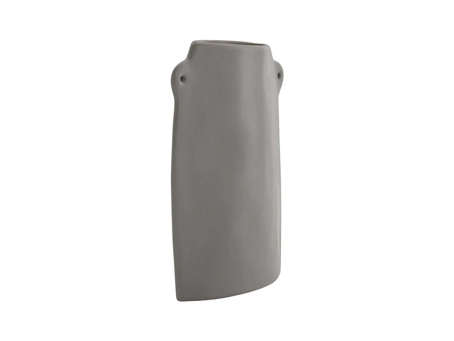 Vase Design en Céramique "Hie" 21cm Gris Foncé
