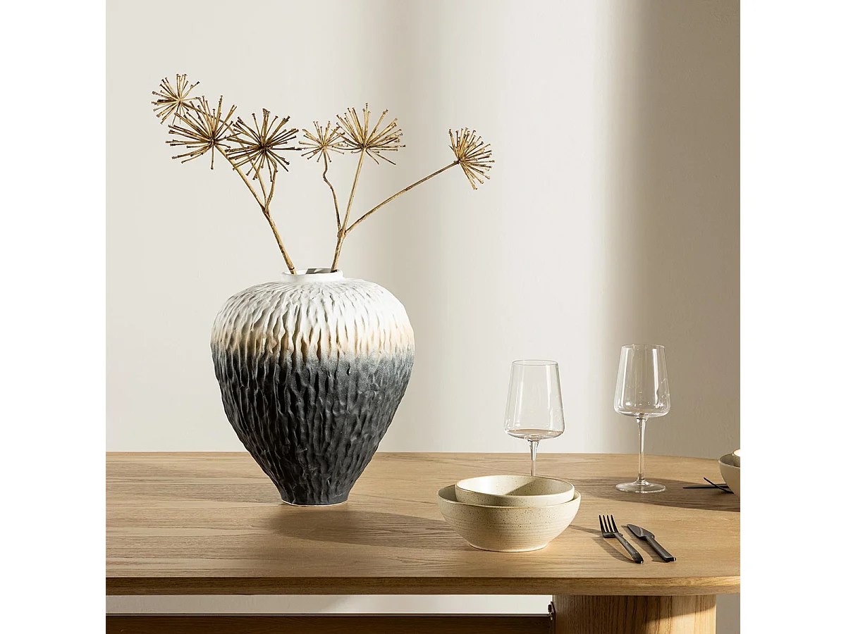 Vase Déco Tricolore "Pane" 34cm Multicolore