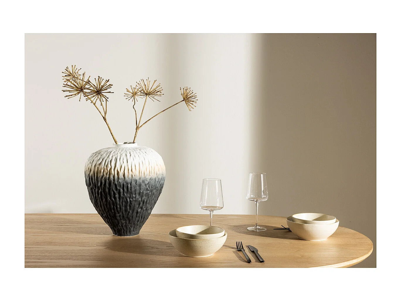 Vase Déco Tricolore "Pane" 34cm Multicolore