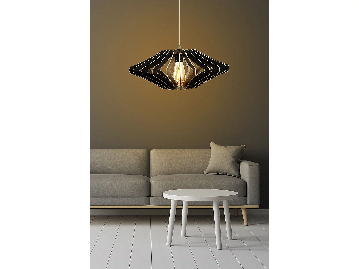 Suspension Shaylan D59cm Bois Noir