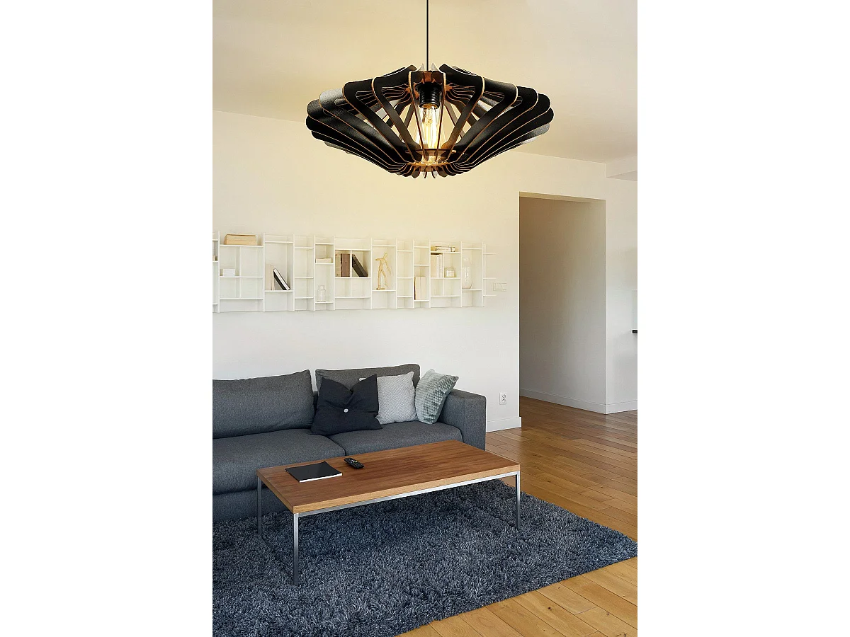 Suspension Shaylan D59cm Bois Noir