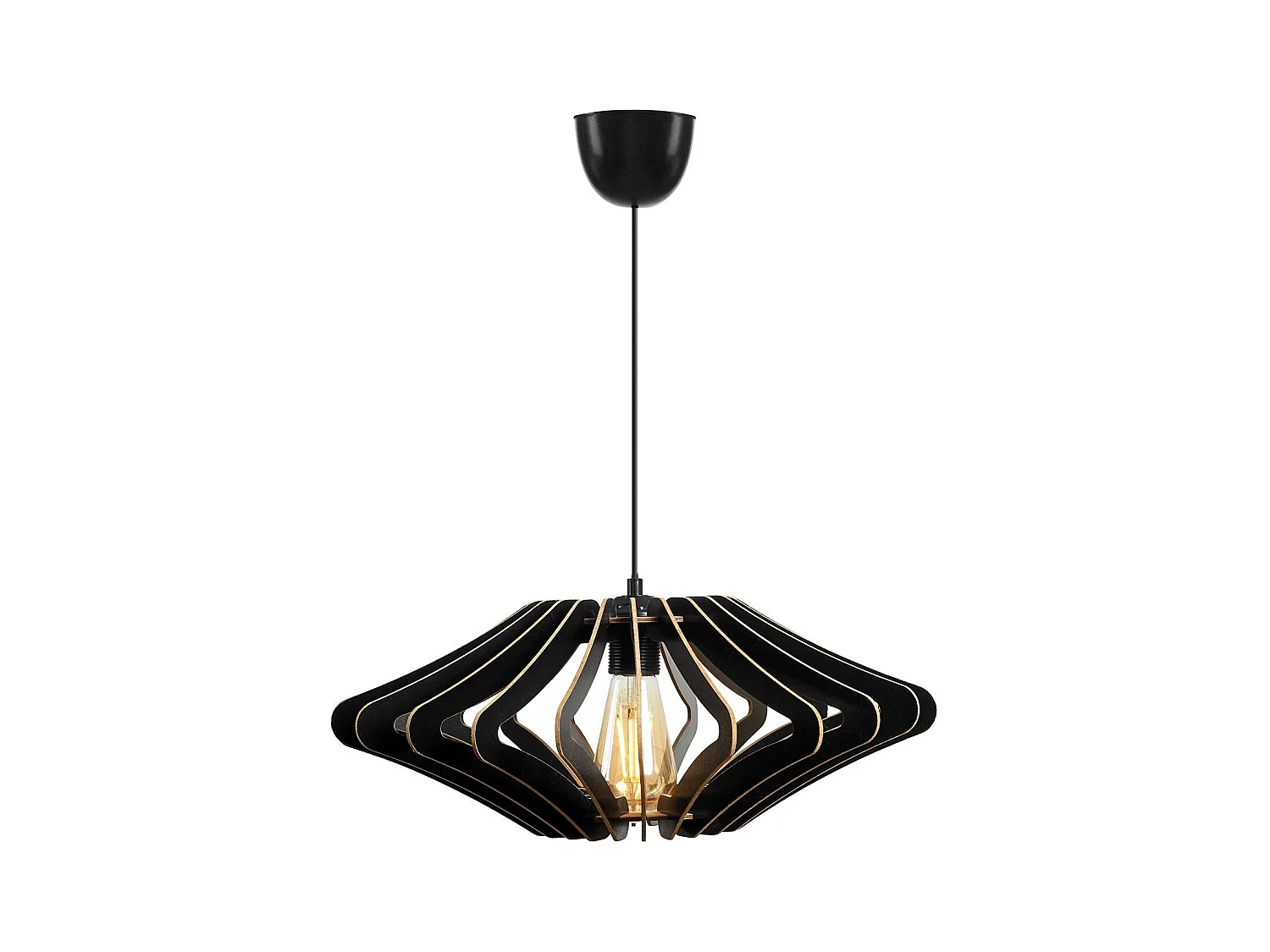 Suspension Shaylan D59cm Bois Noir