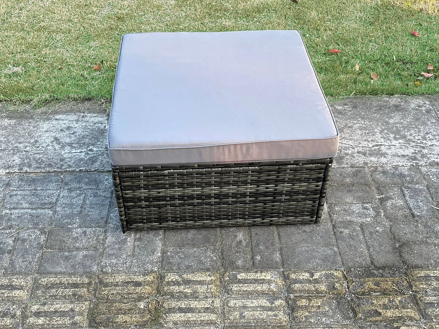 10-Sitzer Rattan Gartenmöbel Set Einstellbare Höhe Esstisch Sofa