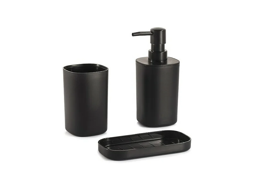 Ensemble 3 accessoires de salle de bain LONA Noir MSV