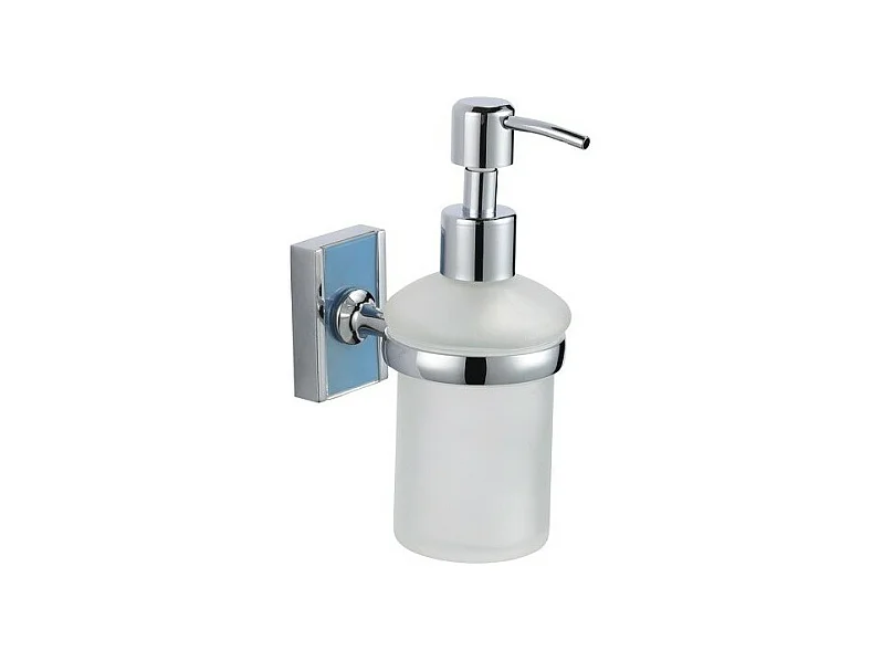 Distributeur de savon à  fixer Zinc Chromé ALBA Transparent MSV