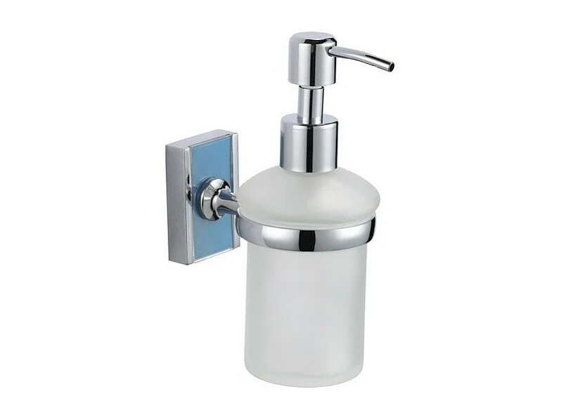 Distributeur de savon à  fixer Zinc Chromé ALBA Transparent MSV