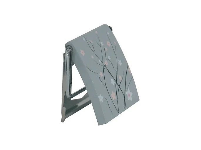 Porte Rouleau Papier Wc Mural MDF & Inox JARDIN JAPONAIX Gris MSV
