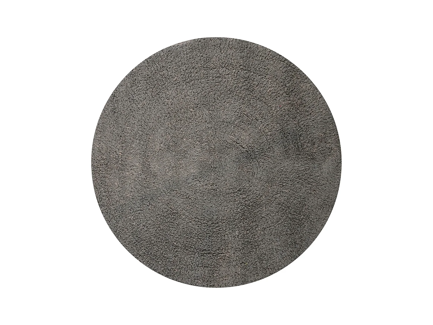 TAPIS ROND EN COTON 57 CM TAUPE