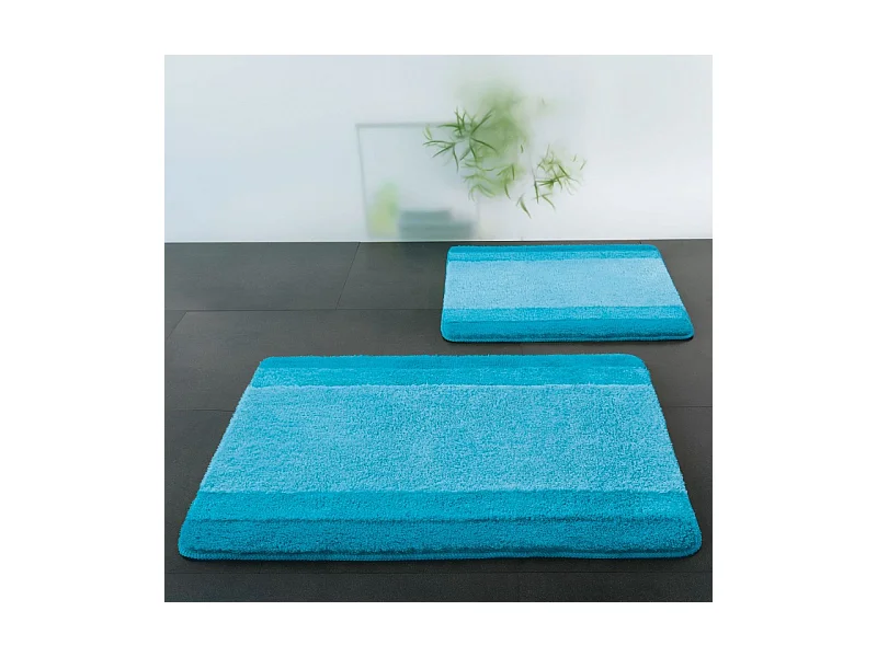 Tapis de bain Polyester BALANCE 60x90cm Bleu Turquoise Spirella