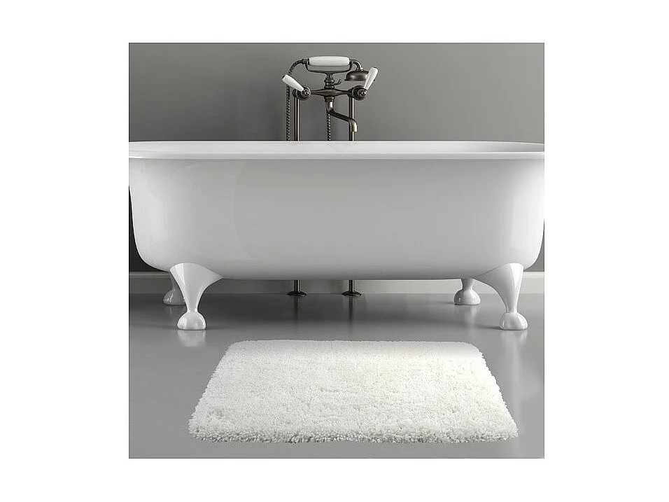 Tapis de bain Microfibre HIGHLAND 70x120cm Blanc Spirella