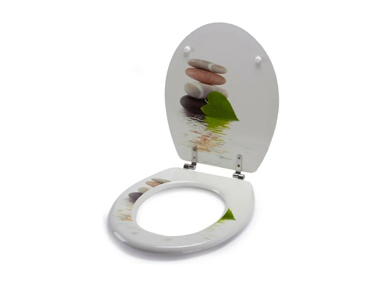 MSV Abattant Wc MDF Lingga - Charnières Inox