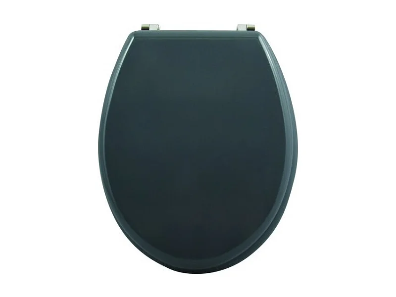 Abattant wc MDF CLEO Gris Anthracite - Charnières Inox MSV