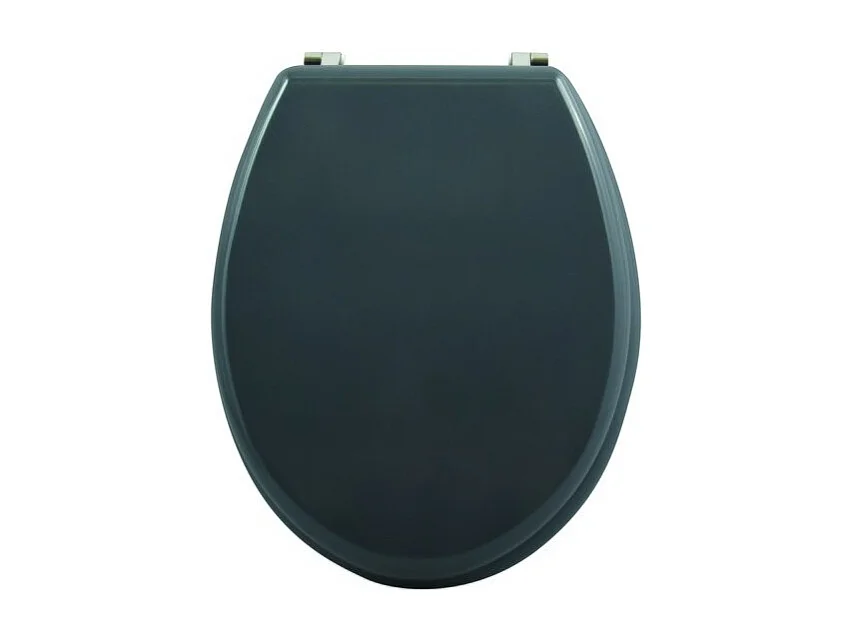 Abattant wc MDF CLEO Gris Anthracite - Charnières Inox MSV