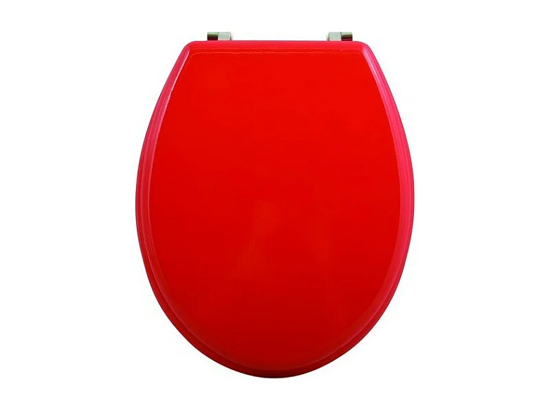 Abattant wc MDF CLEO Rouge - Charnières Inox MSV