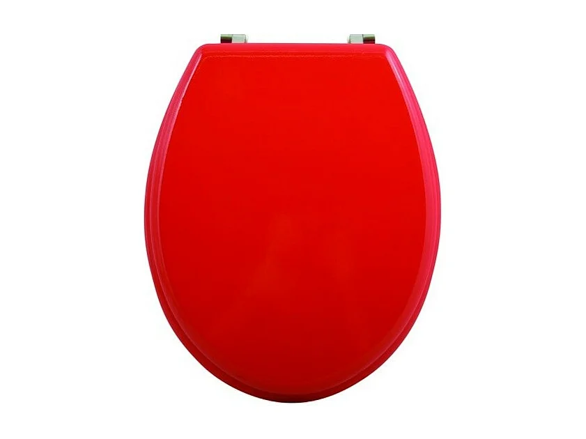 Abattant wc MDF CLEO Rouge - Charnières Inox MSV