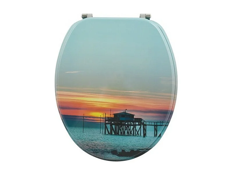 Abattant wc MDF SUNSET - Charnières Inox MSV