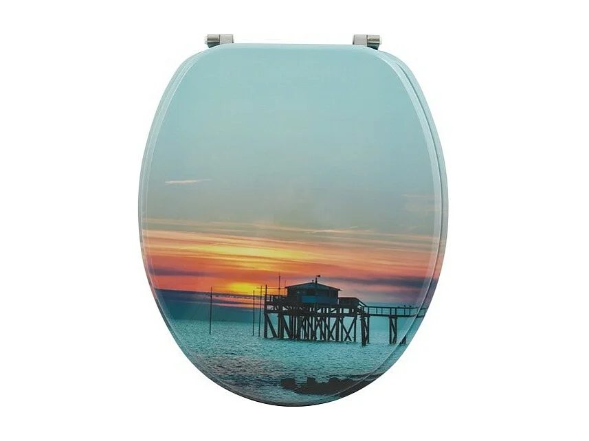 Abattant wc MDF SUNSET - Charnières Inox MSV