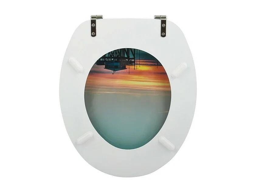 Abattant wc MDF SUNSET - Charnières Inox MSV