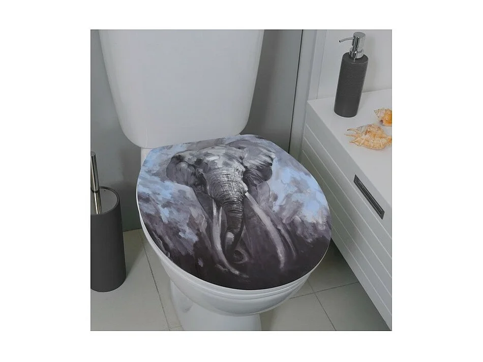 Abattant wc MDF ELEPHANT - Charnières Inox Spirella