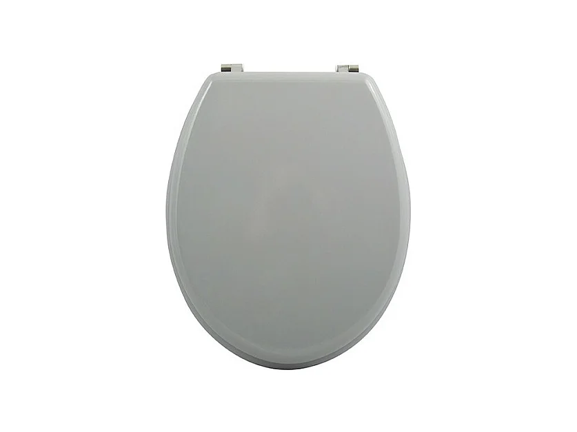 MSV Abattant WC MDF CLEO Gris - Charnières Inox