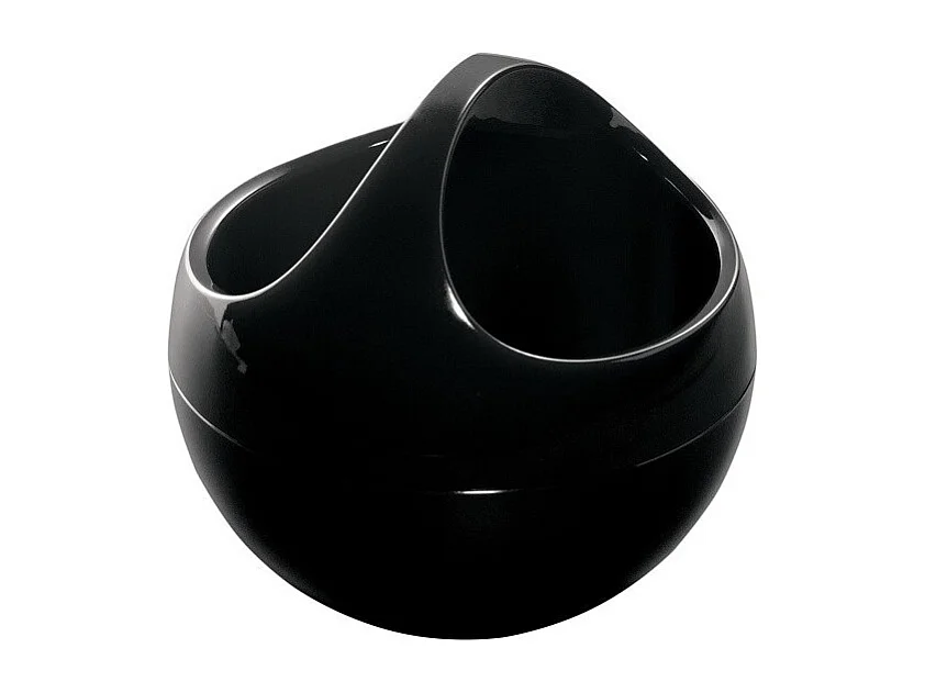 Poubelle spéciale cosmétiques BOWL 1L Noir Spirella