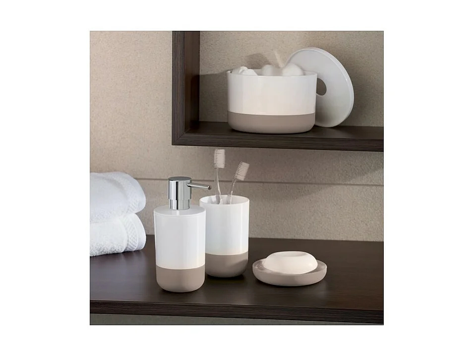 Poubelle à  bascule PP MOJI 5L Taupe Spirella