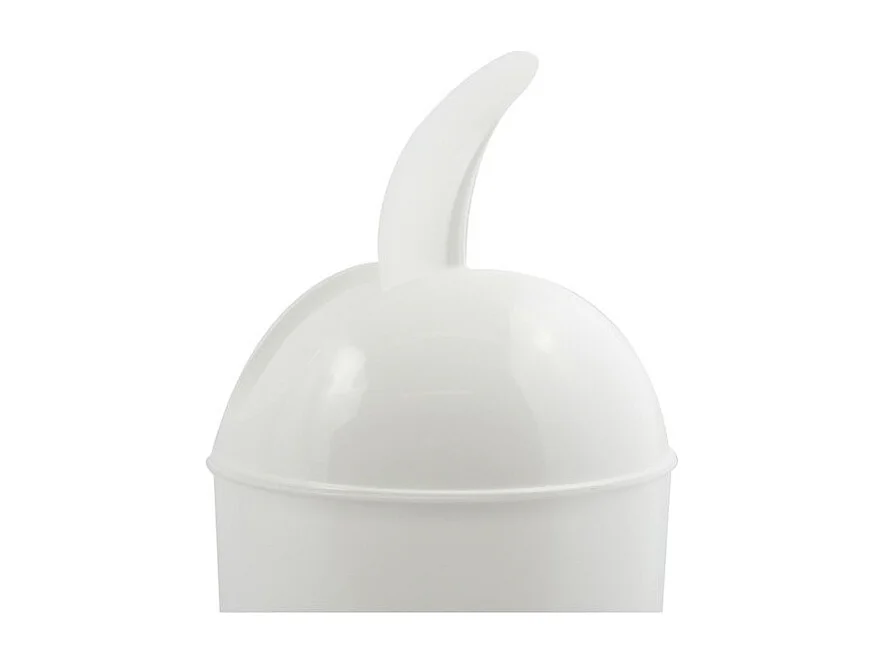 Poubelle à  bascule ronde 5L Blanc MSV