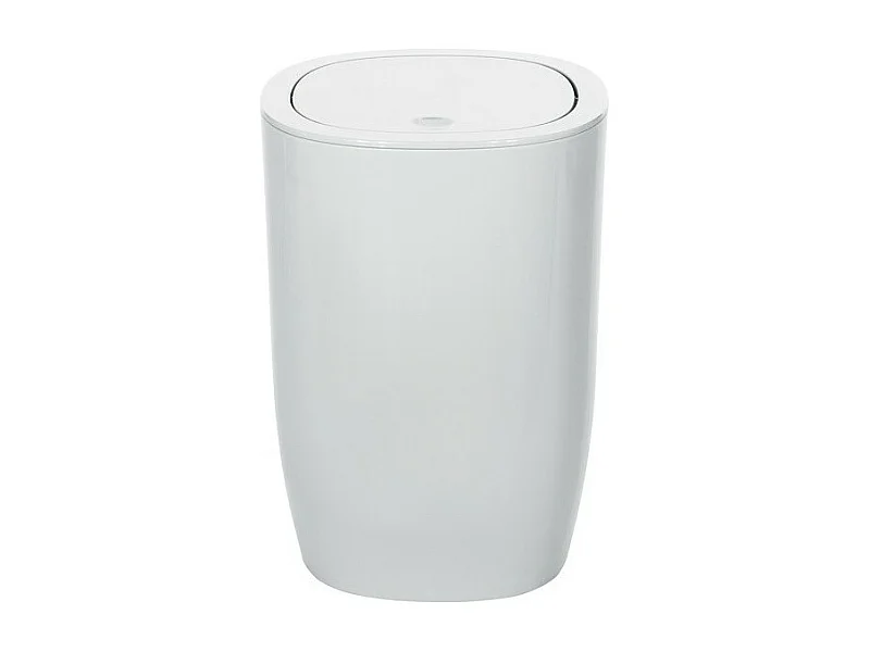 Poubelle à  bascule PP PURE 4L Blanc Spirella