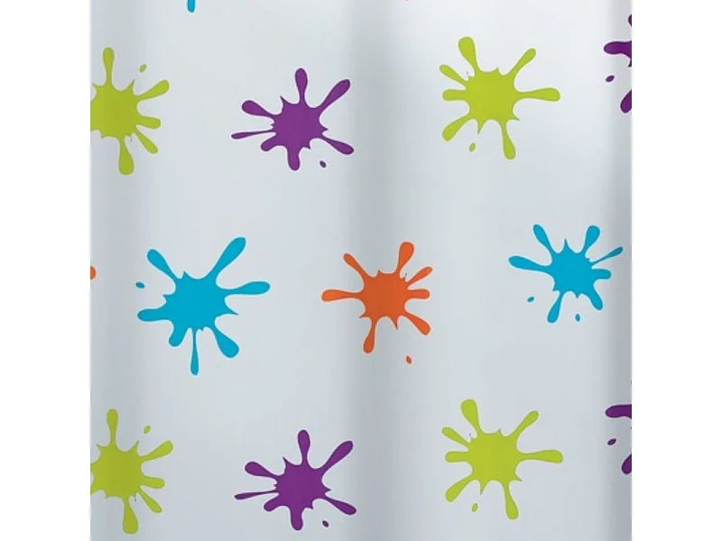 Rideau de douche PEVA SPLASH 180x200cm Multicolor Spirella