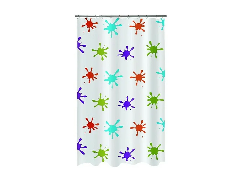 Rideau de douche PEVA SPLASH 180x200cm Multicolor Spirella