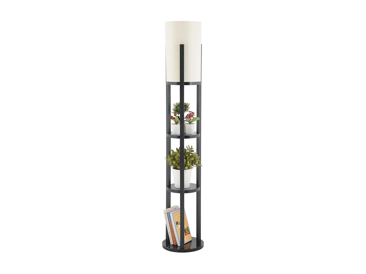 Lampe avec 3 étagères rondes H135 cm - CIRCLE