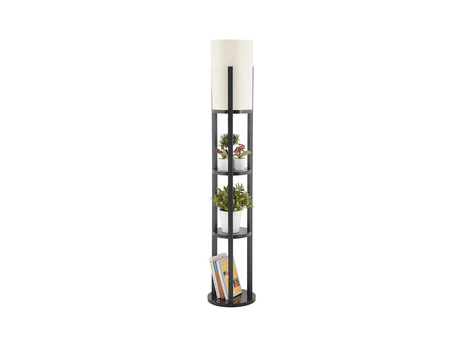 Lampe avec 3 étagères rondes H135 cm - CIRCLE