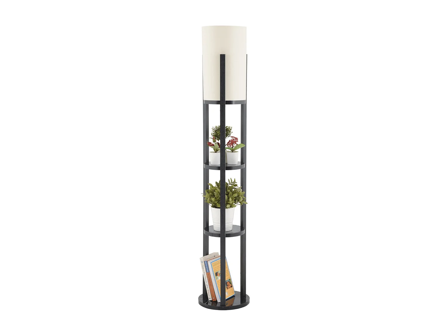 Lampe avec 3 étagères rondes H135 cm - CIRCLE