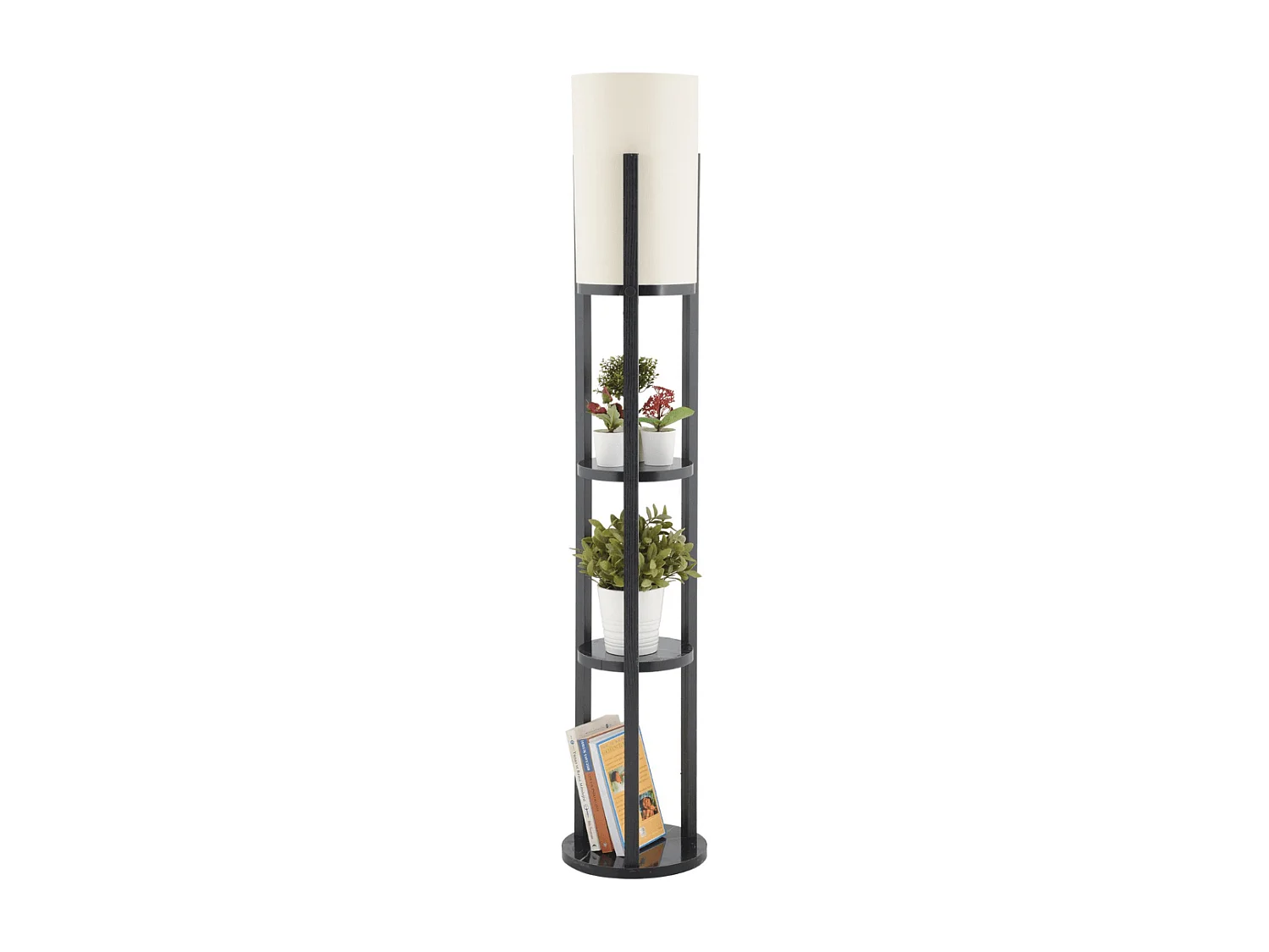Lampe avec 3 étagères rondes H135 cm - CIRCLE