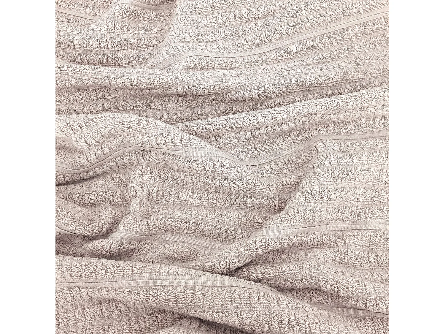 Serviette de toilette coton 50x100 cm collection SWELL beige