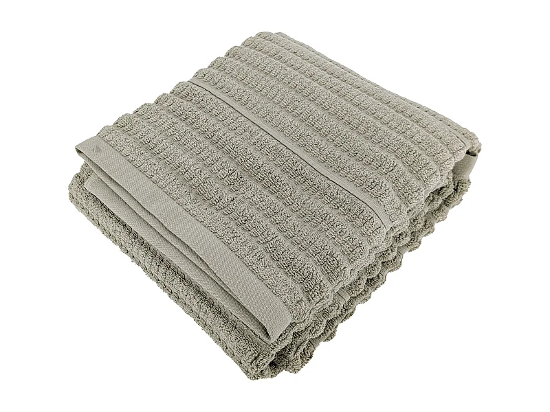 Drap de douche en fils retors 70x140 cm pur coton collection SWELL vert