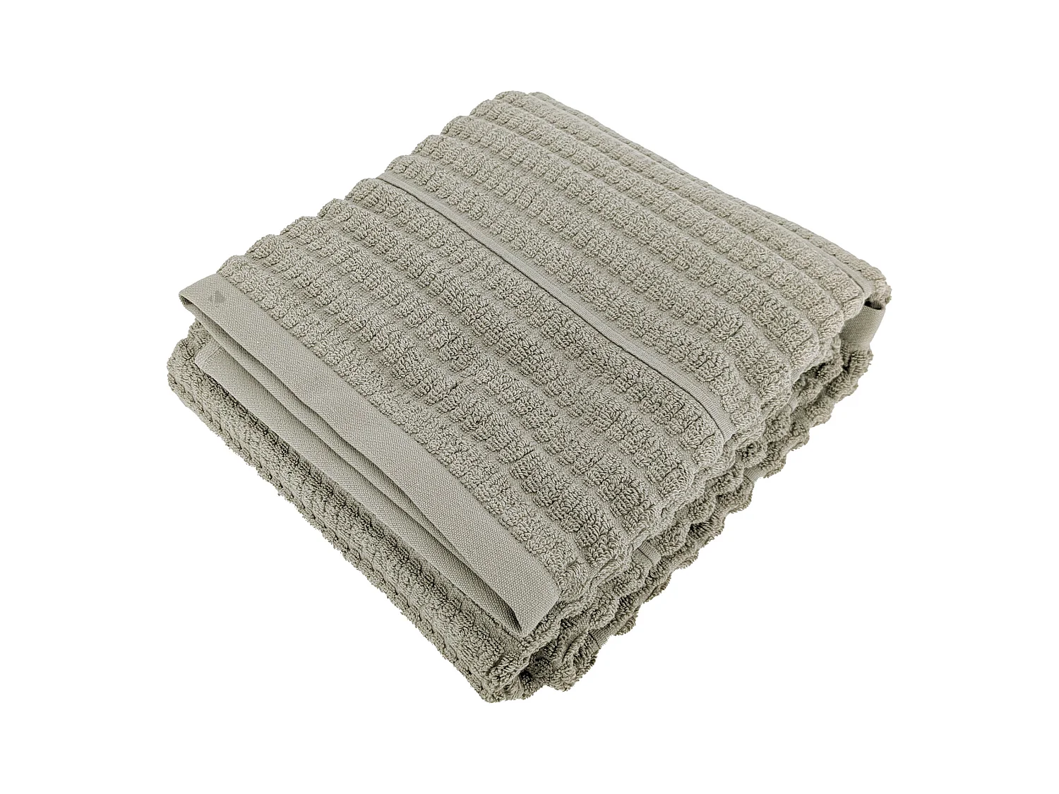 Drap de douche en fils retors 70x140 cm pur coton collection SWELL vert