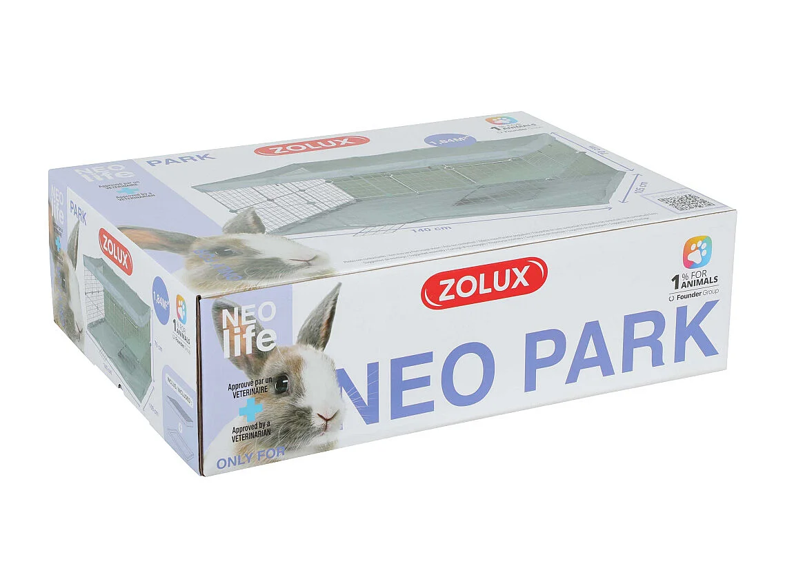 Cage modulable pour lapin Park 1.84 m²