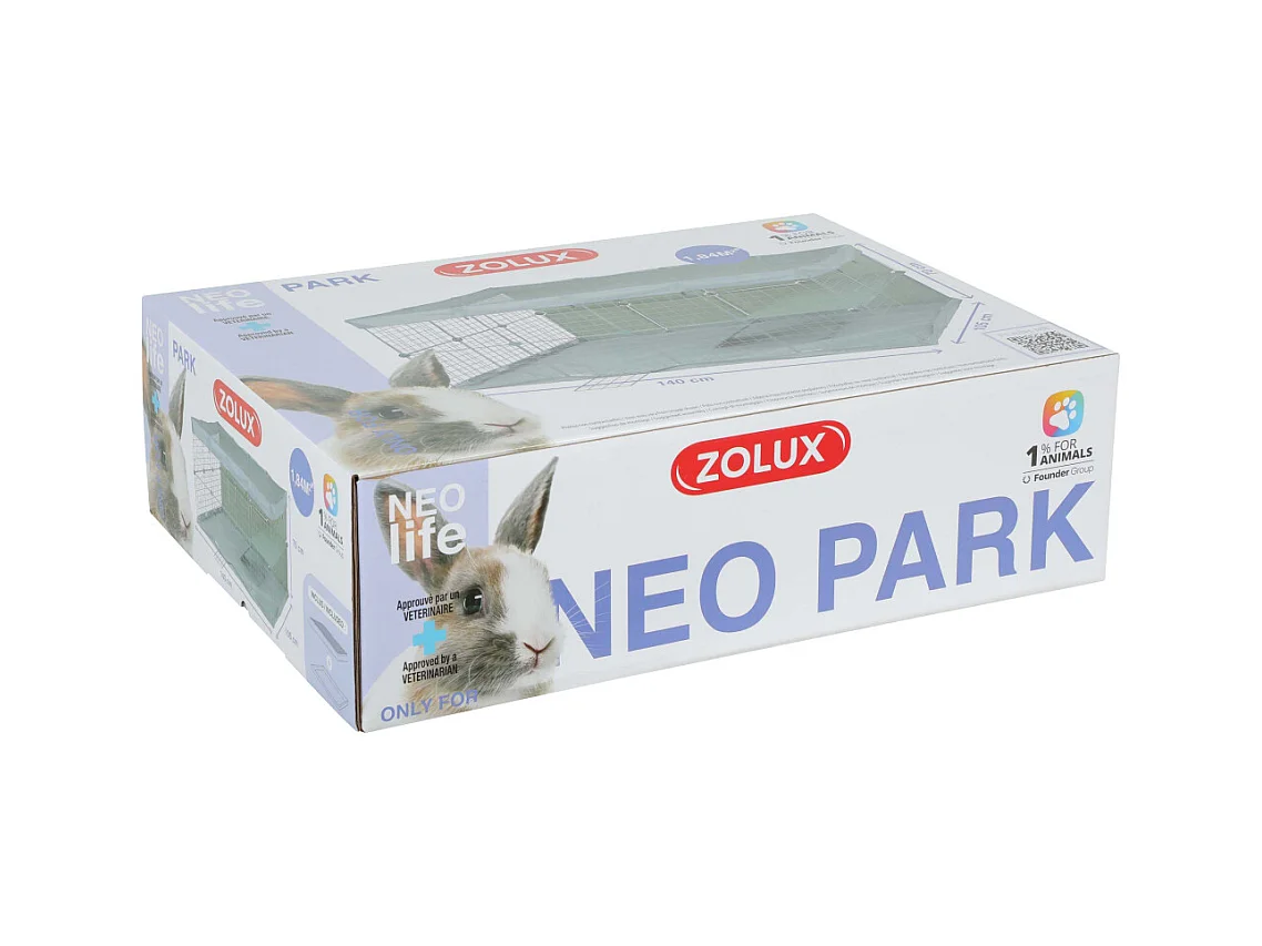 Cage modulable pour lapin Park 1.84 m²