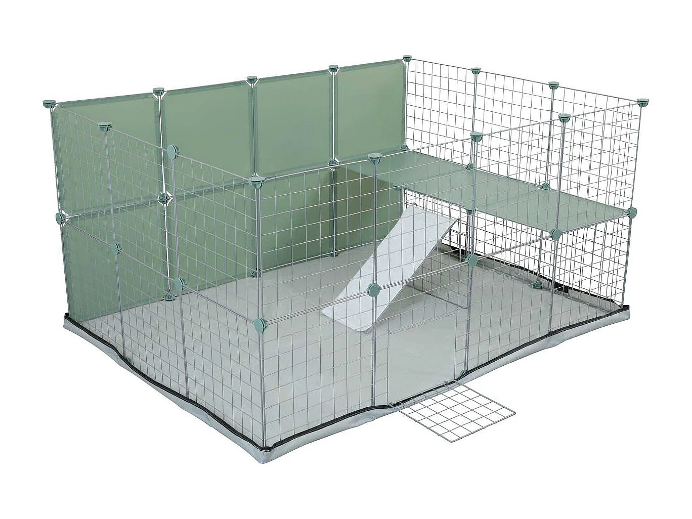 Cage modulable pour lapin Park 1.84 m²